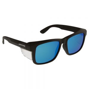 Pro Frontside Safety Glasses Polarised Blue Revo Lens With Black Frame