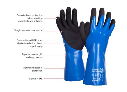 Esko ChemGard 809 Chemical & Heat Resistant Gauntlet