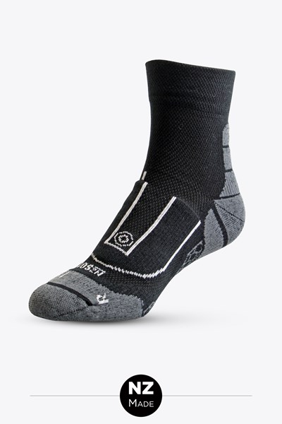 Sock Unisex Performance Tec Quarter Black