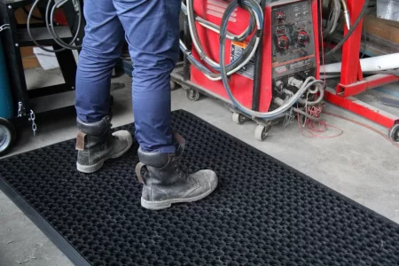 Workdeck Heavy Duty Anti Fatigue Mat Black Per Metre