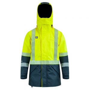 Arcguard Jacket Fr Rainwear Inheratex 29cal D/N Yellow/Navy