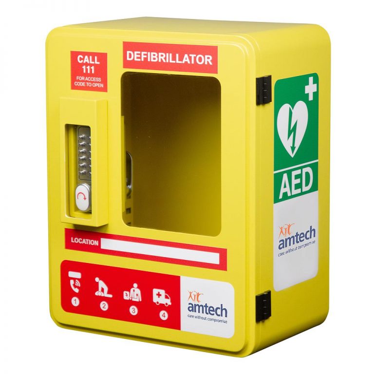 Defibrillator outdoor Lockable Alarmed with Pin lock