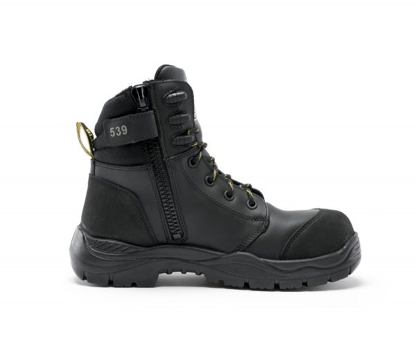 Steel Blue Torquay Boots EH Zip Sided Black 827539 - Image 3