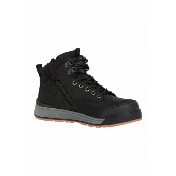 Hard Yakka 3056 Black Zip Sided Safety Boots