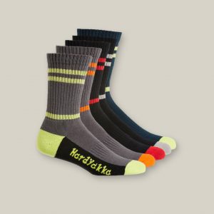 Hard Yakka Cotton Crew Work Sock 5 Pack