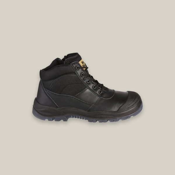 Hard Yakka Utility Safety Boot Side Zip Black - Image 2