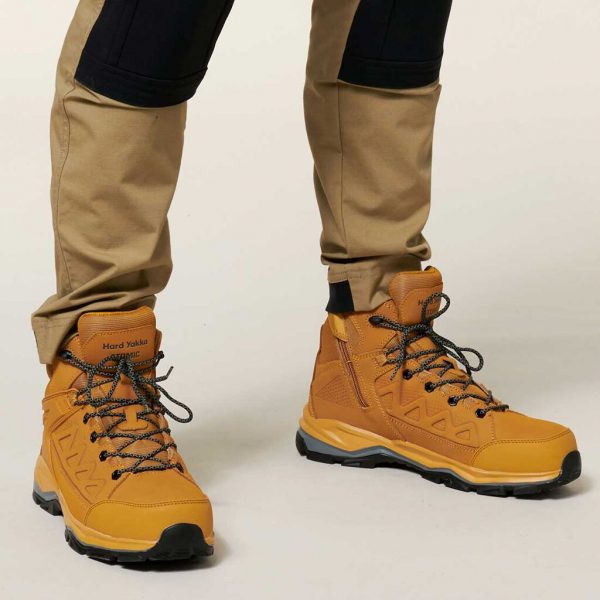 Hard Yakka Atomic Wheat Hybrid Side Zip Boot