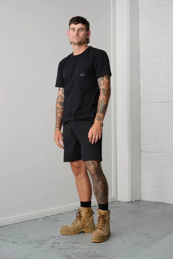 XDMG Men's Lightweight Work Shorts - Black, Navy, Stone - Image 2