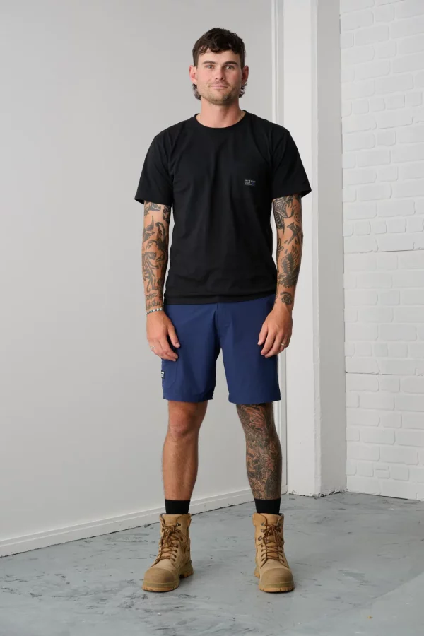 XDMG Men's Lightweight Work Shorts - Black, Navy, Stone - Image 3
