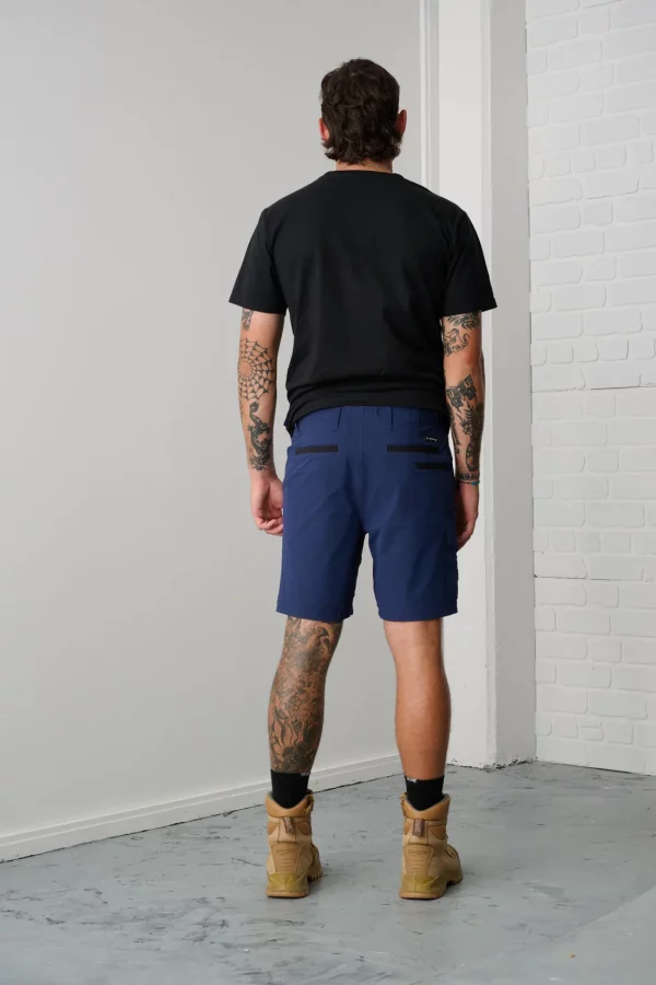 XDMG Men's Lightweight Work Shorts - Black, Navy, Stone - Image 8