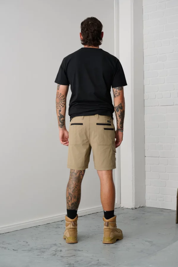 XDMG Men's Lightweight Work Shorts - Black, Navy, Stone - Image 10