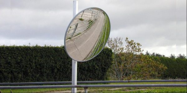 Mirror Heavy Duty Outdoor Acrylic Convex 1200mm - Image 4