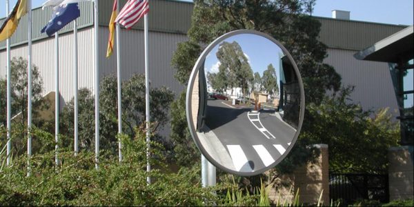 Mirror Heavy Duty Outdoor Acrylic Convex 1200mm - Image 2