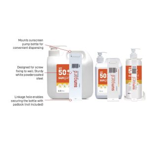 Sunscreen Dispenser Wall Bracket for SG50-1LTR Sunscreen