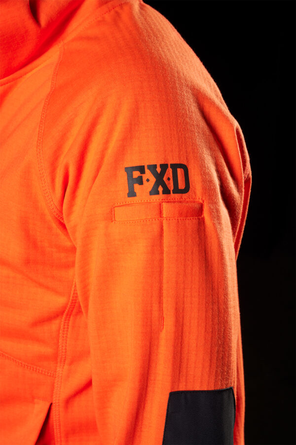 FXD Womens Hoodie Zip WF-3W, Orange, Yellow, Charcoal, Black - Image 5