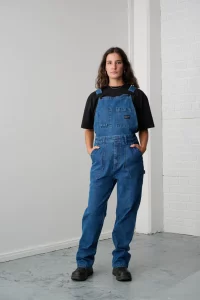 XDMG Cotton Overalls Bib – Organic Cotton 90s Blue