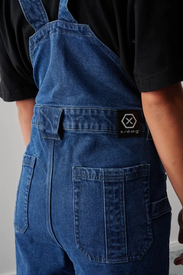 XDMG Cotton Overalls Bib - Organic Cotton 90s Blue - Image 6