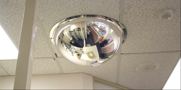 Bennett Ceiling Dome 600mm Mirror Indoor Acrylic