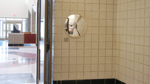 Bennett Wall Dome 500mm Mirror Stainless Steel - Image 3