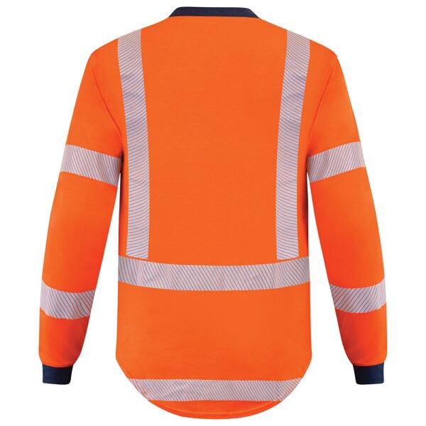 Arcguard Polo 10Cal TTMC L/Sleeve Inheratex Orange/Navy - Image 2