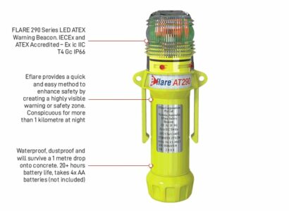 Eflare Beacon Blue – 290 series LED ATEX Warning Beacon Blue