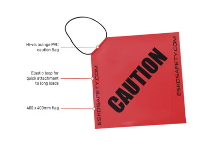 Caution Flag Hi-Vis Orange PVC