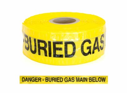 Gas Main Below Tape – Detectable Wire Trench Tape