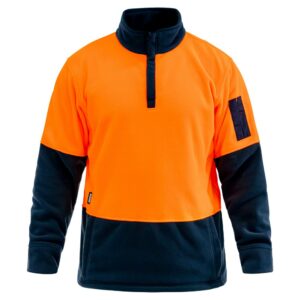 Bison Polar Fleece Day Only Orange/Navy XS – 8XL