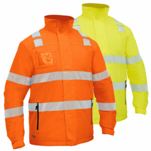 Bisley Heated Jacket Hi Vis Orange Or Yellow With Hood