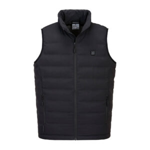 Portwest Heated Vest, Ultrasonic Heated Tunnel Vest S459 Black