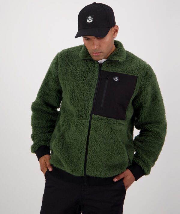 Swanndri Wool Fleece Churchill V2 Men's Jacket - Hunter Green - Image 4
