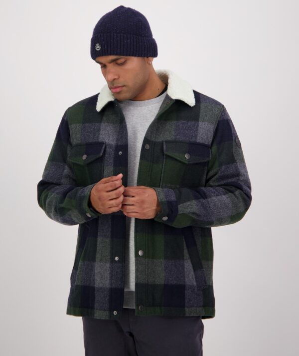 Swanndri Kaituna Sherpa Lined Jacket - Arthurs Pass Check - Image 3