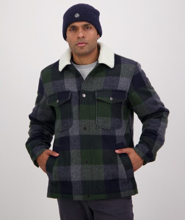 Swanndri Kaituna Sherpa Lined Jacket - Arthurs Pass Check - Image 4