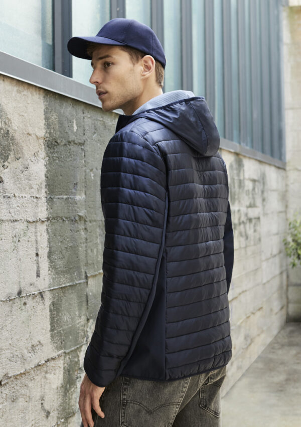 Unisex Patrol Jacket Black Silver or Navy Silver J134M - Image 4