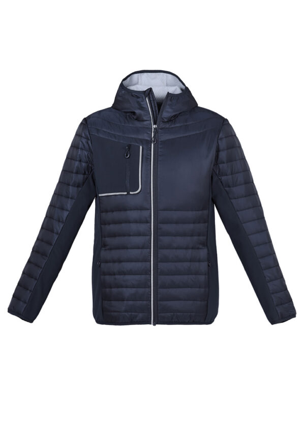 Unisex Patrol Jacket Black Silver or Navy Silver J134M - Image 7