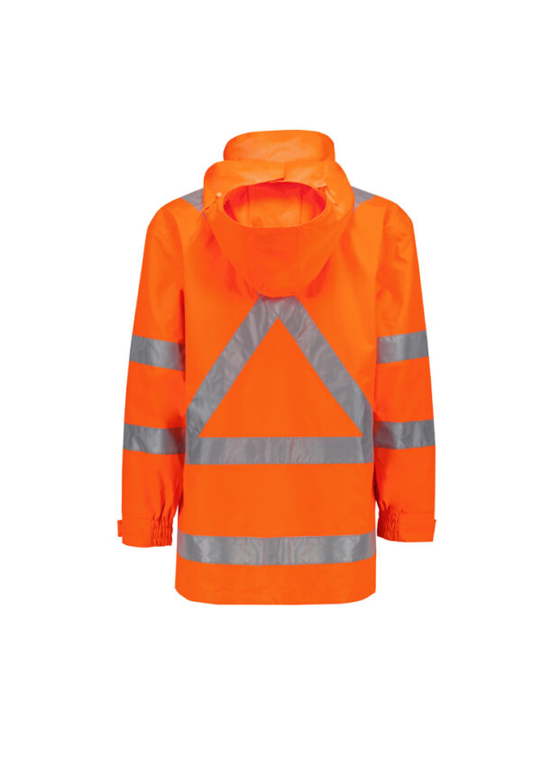 Syzmik Mens TTMC Jacket Hi Vis X Back, Ultralite Waterproof - Image 3