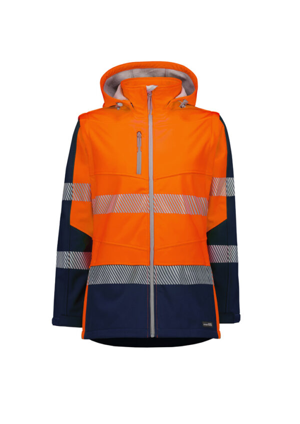Syzmik Womens Softshell 2in1 Stretch Jacket ZJ753 - Image 2