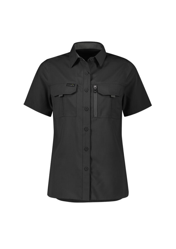 Syzmik Womens Outdoor Shirt, Short Sleeve ZW765 - Image 8