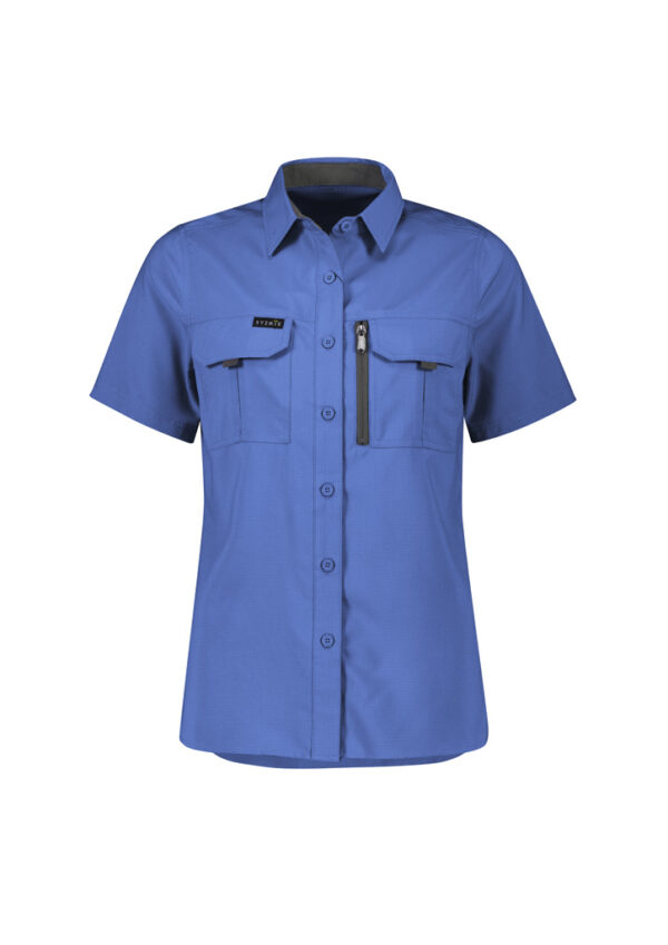 Syzmik Womens Outdoor Shirt, Short Sleeve ZW765 - Image 3