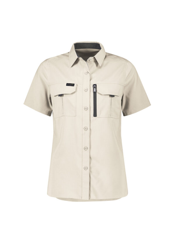 Syzmik Womens Outdoor Shirt, Short Sleeve ZW765 - Image 2