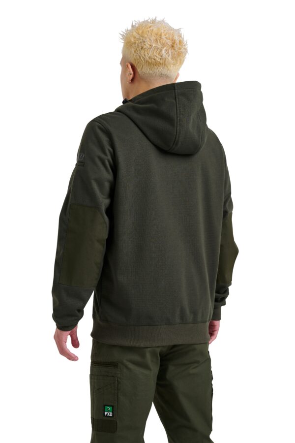 FXD Zip Hoodie side view green