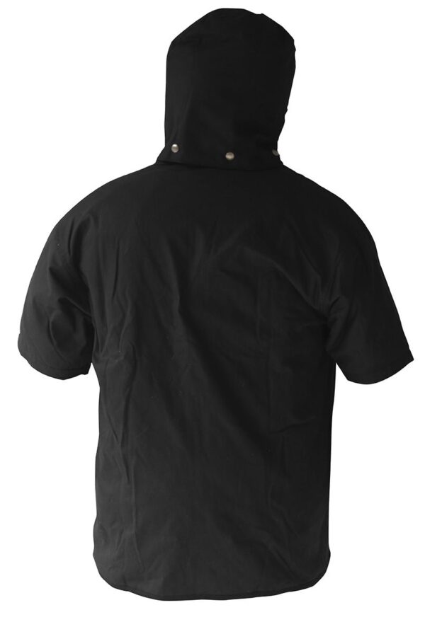 Oilskin Vest Short Sleeve With Hood - Brown S-7XL - Image 2