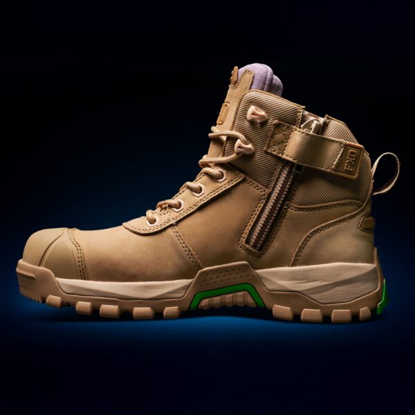 Side Zip Veiw of the FXD Womens Boots