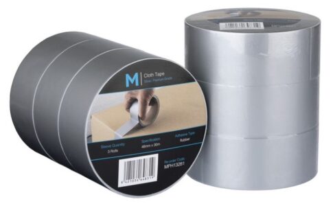 Duct Tape Premium Cloth – Silver 48mm x 30m x 250mu