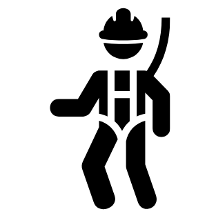 Worker Wearing a Harness icon