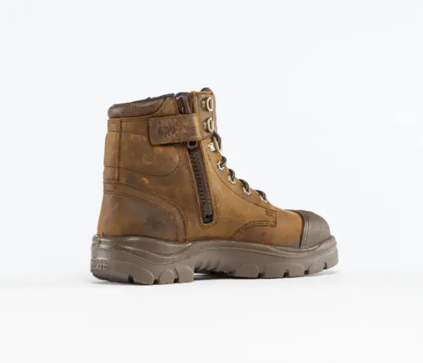 Steelblue Argyle Waterproof Boots Scuff Distressed Brown 312639 - Image 4