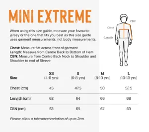 MKM Size Chart