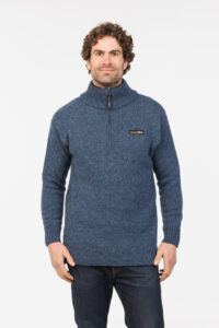 MKM Haast Half Zip Pullover 36.6 Dual Layer 100% NZ Wool