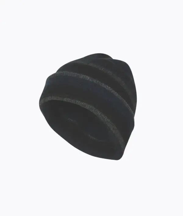 MKM Striped Possum Merino Beanie - Bluebell, Graphite, Charcoal - Image 2