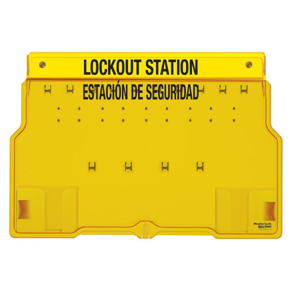 Master Lock Lockout Station Wall Mounted, 10 Padlock